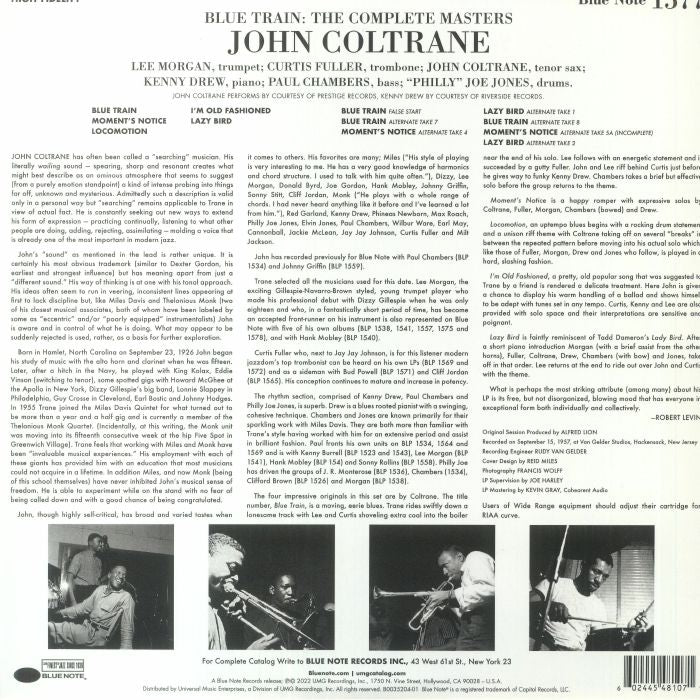 Blue Train: the Complete Masters (Tone Poet Series) (Booklet Hediyeli) - John Coltrane