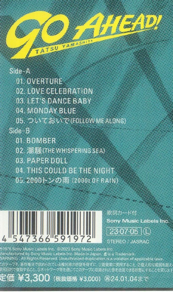 Go Ahead (Reissue) - Tatsuro Yamashita (Kaset)