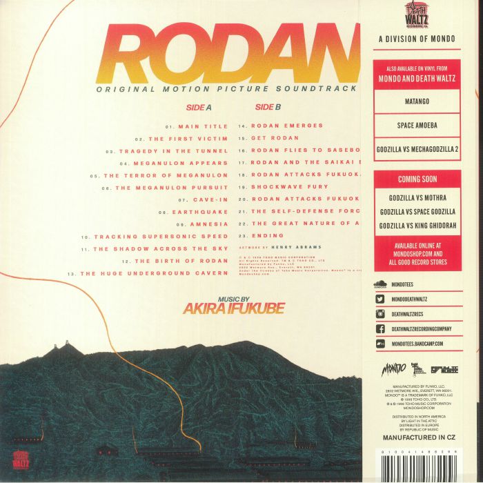 Rodan (Soundtrack) - Akira Ifukube