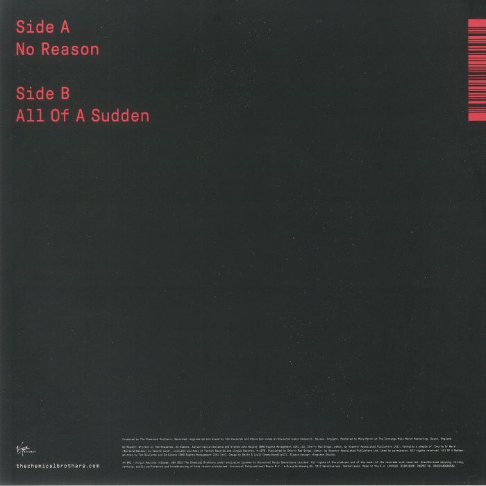 No Reason (Red Vinyl) - The Chemical Brothers