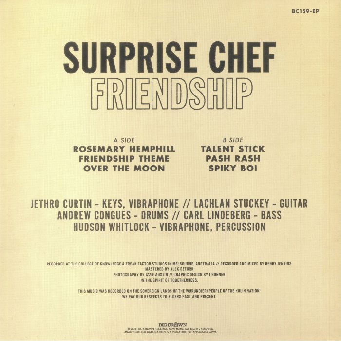 Friendship (Indie Exclusive) - Surprise Chef