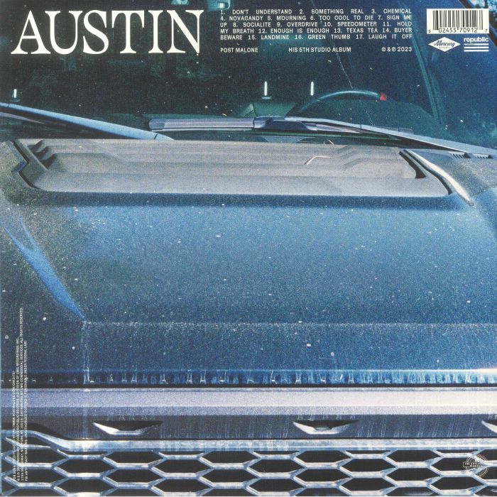 Austin (Translucent Dark Green Vinyl) - Post Malone