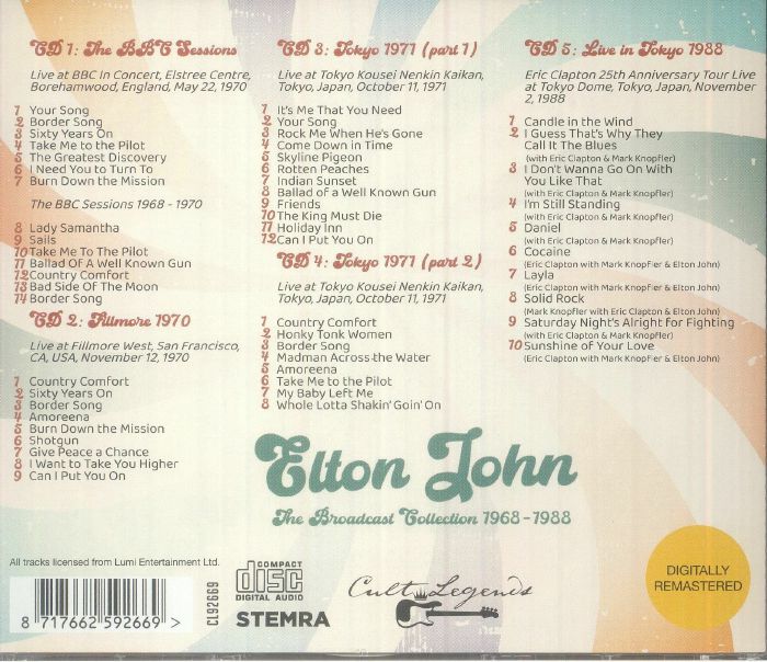 The Broadcast Collection 1968-1988 - Elton John (CD)