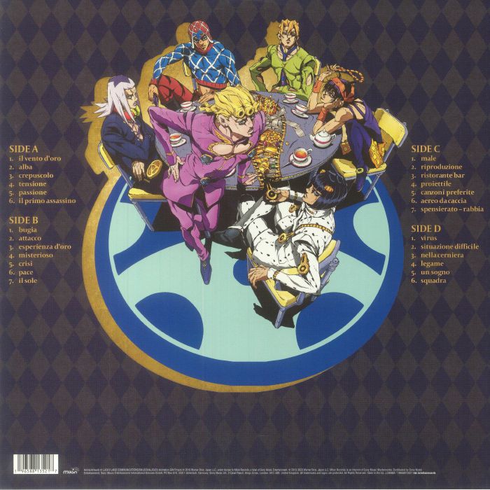 Jojo's Bizarre Adventure: Golden Wind Vol 1: Overture (Soundtrack) - Yugo Kanno