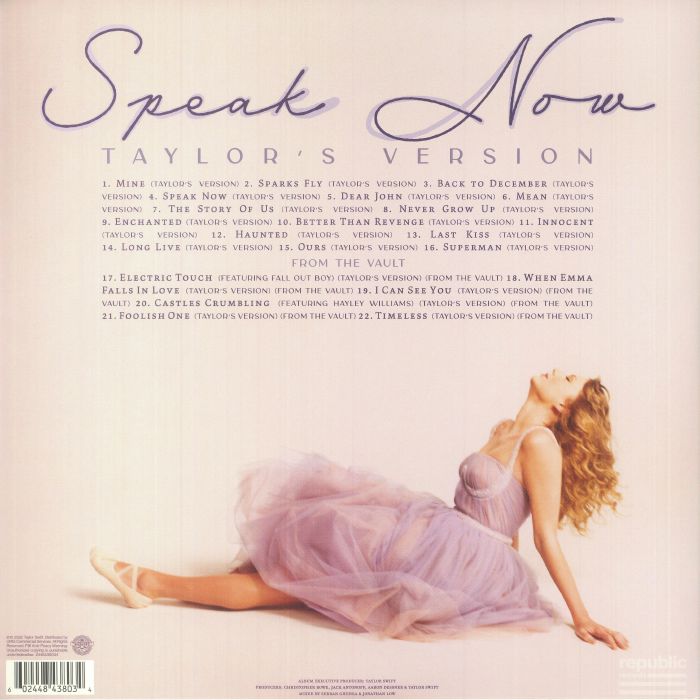 Speak Now (Taylor's Version) (3xLP) (Renkli Plak) - Taylor Swift