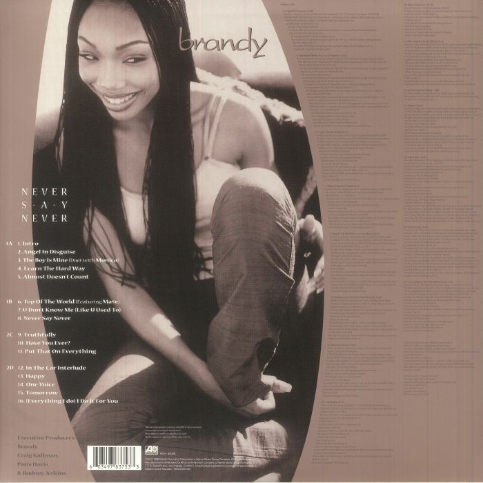 Never Say Never (Reissue) (Crystal Clear Vinyl) - Brandy