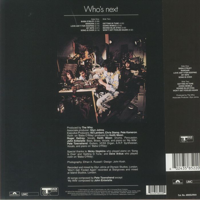 Who's Next (50th Anniversary Edition) (Half Speed Remastered) - The Who