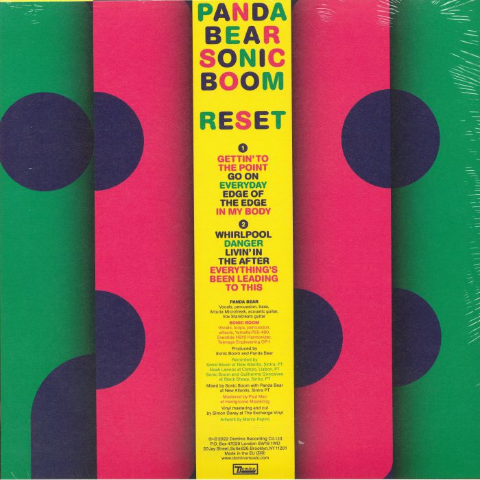 Reset (Indie Exclusive) - Panda Bear / Sonic Boom