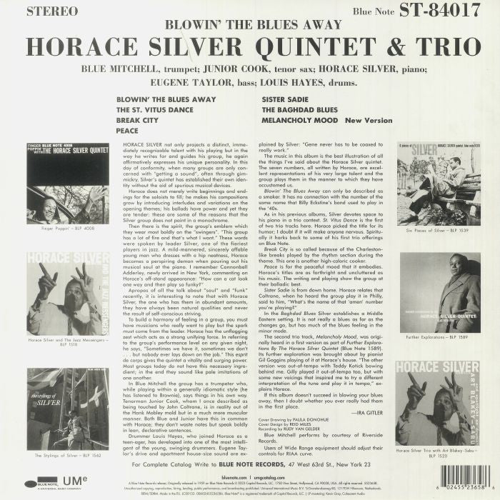 Blowin' the Blues Away (Reissue) (Blue Note Classic Vinyl Series) - Horace Silver