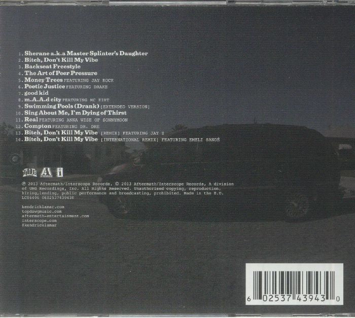 Good Kid Maad City - Kendrick Lamar (CD)