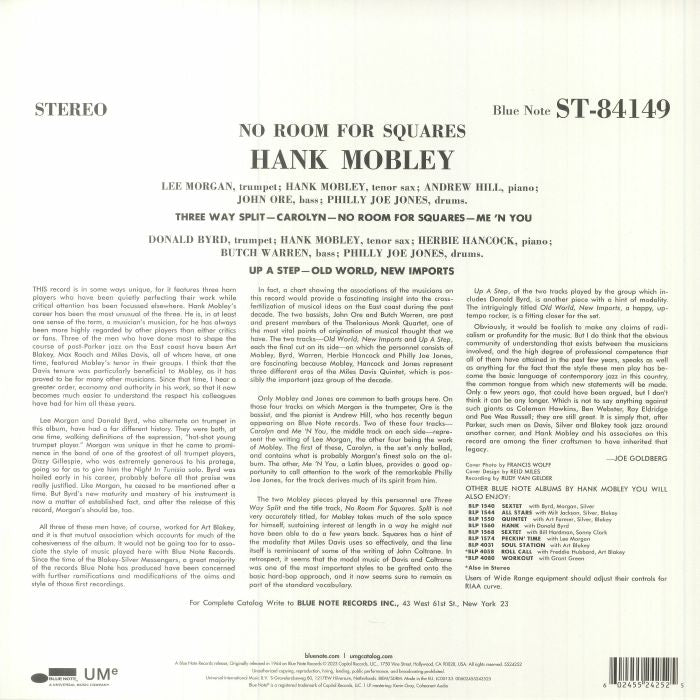 No Room for Squares (Reissue) - Hank Mobley