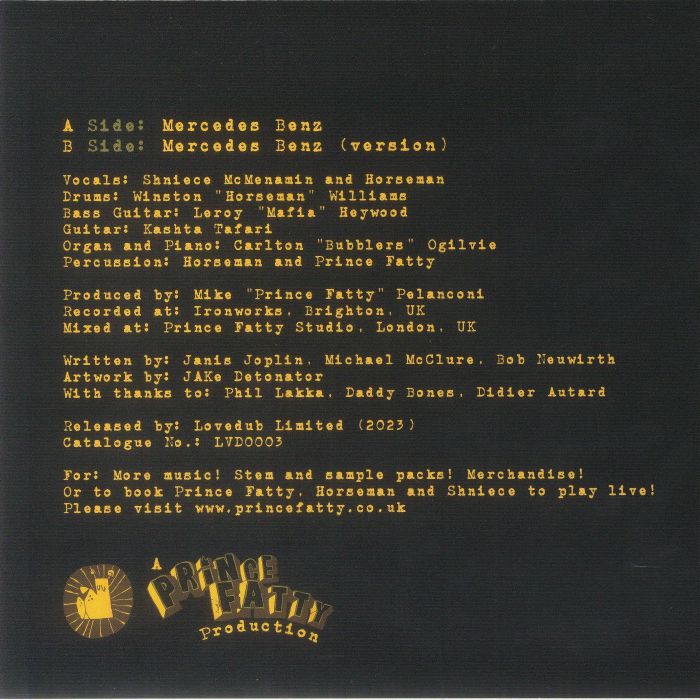 Mercedes Benz - Prince Fatty feat Shniece / Horseman