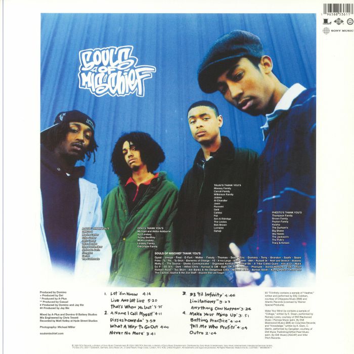 93 'Til Infinity (Reissue) (Orange Vinyl) - Souls of Mischief