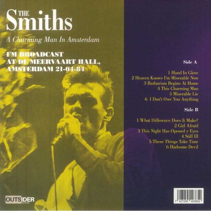 A Charming Man in Amsterdam (Limited Purple Vinyl) - The Smiths