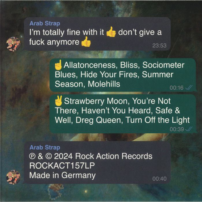 I'm Totally Fine with It Don't Give a Fuck Anymore (Indie Exclusive) - Arab Strap
