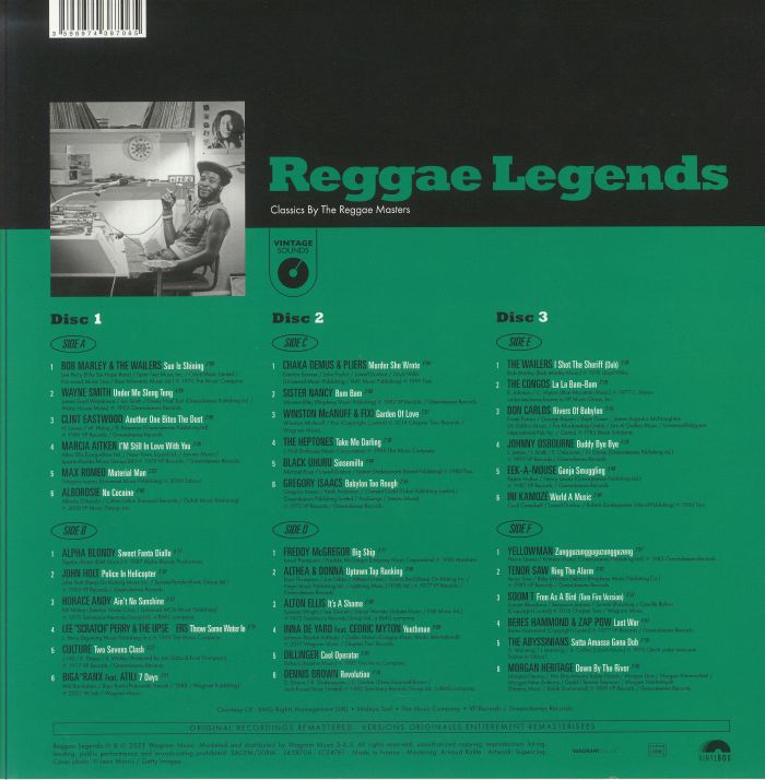 Reggae Legends: Classics by the Reggae Masters (Box Set) (3xLP) - Various