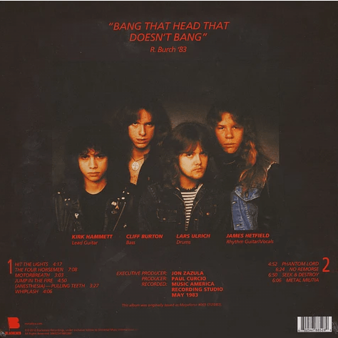 Metallica - Kill 'Em All - Beatsommelier