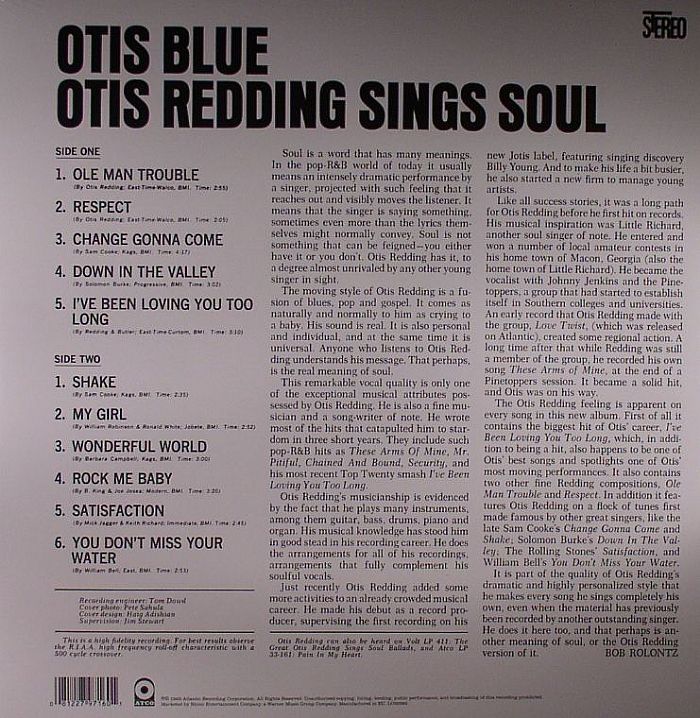 Otis Blue - Otis REDDING ( Blue Vinyl )