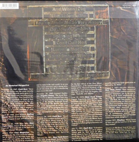 Greatest Hits - Blood, Sweat & Tears