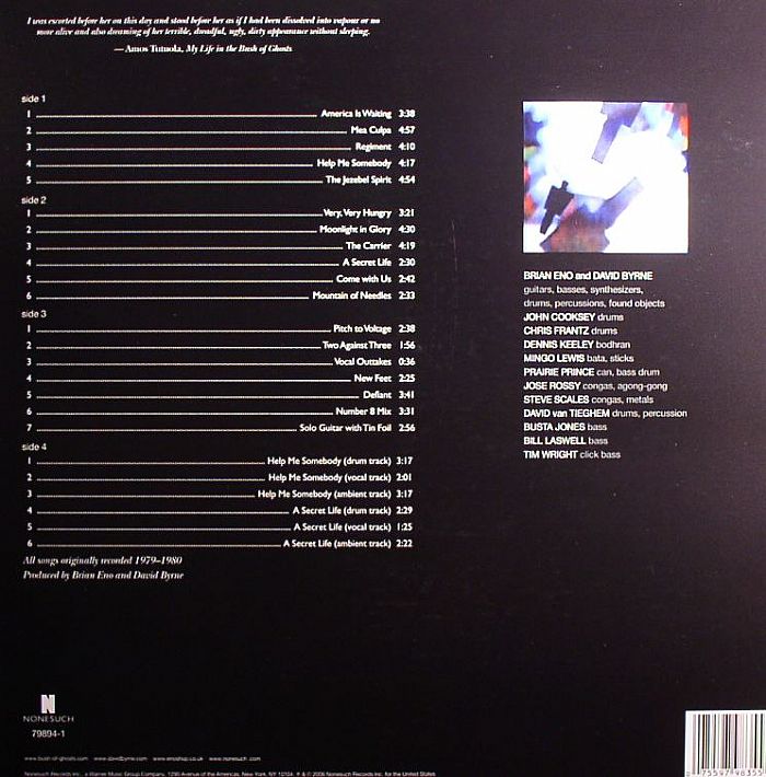 My Life In The Bush Of Ghosts - Brian Eno & David Bryne