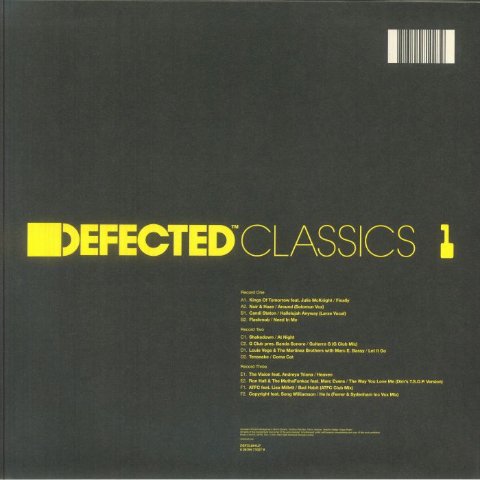 Defected House Classics Vol 1 - Various