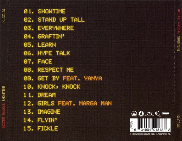 Showtime - Dizzie Rascal (2.El) CD