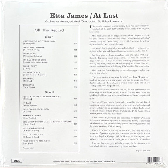 At Last! – Etta James (2.El)