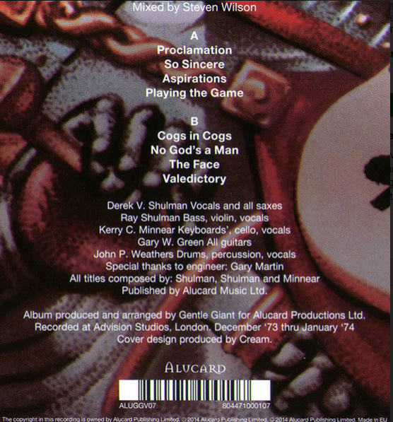 The Power And The Glory 40th Anniversary Steven Wilson Remix Edition- Gentle Giant