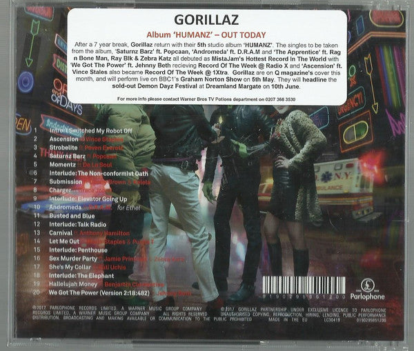 Humanz – Gorillaz (2. El)