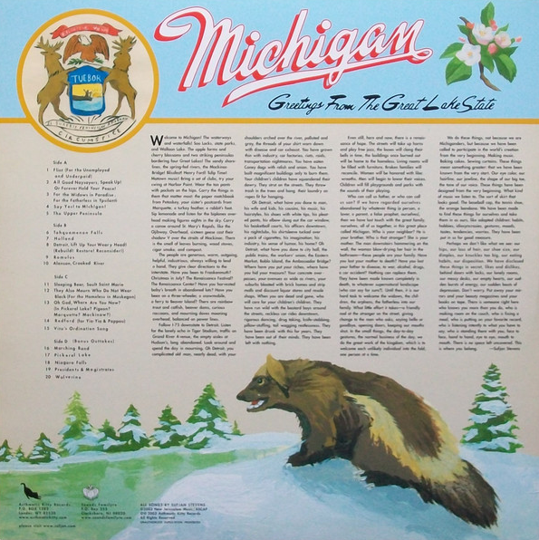 Greetings From Michigan, The Great Lake State- Sufjan Stevens