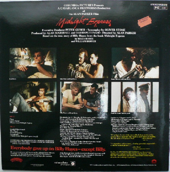 Midnight Express (Music From The Original Motion Picture Soundtrack)– Giorgio Moroder (2.El)