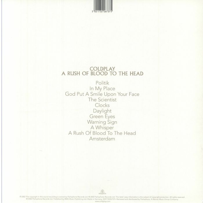 A Rush Of Blood To The Head - Coldplay