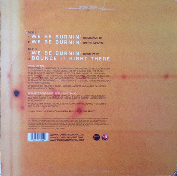 We Are Burnin'- Sean Paul (2. El) (EP)