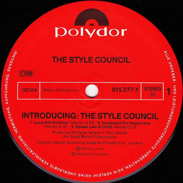 Introducing: The Style Council - The Style Council (2. El) (EP)