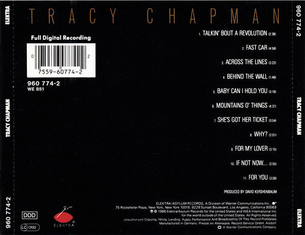 Tracy Chapman – Tracy Chapman (2. El)