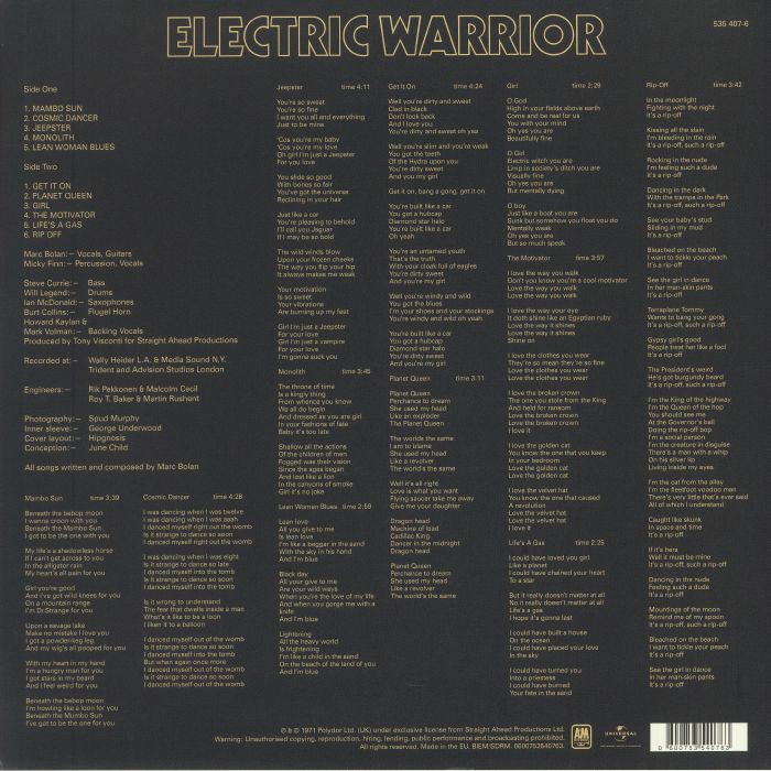 Electric Warrior - T Rex